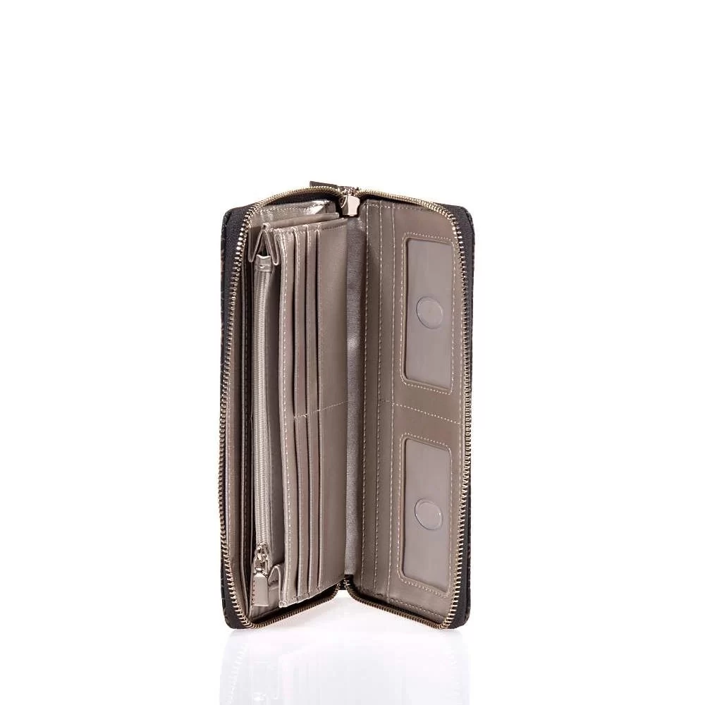 Guess Laurel Slg Cheque Organızer Kadın Kahverengi Cüzdan SWQE8500163-BNL