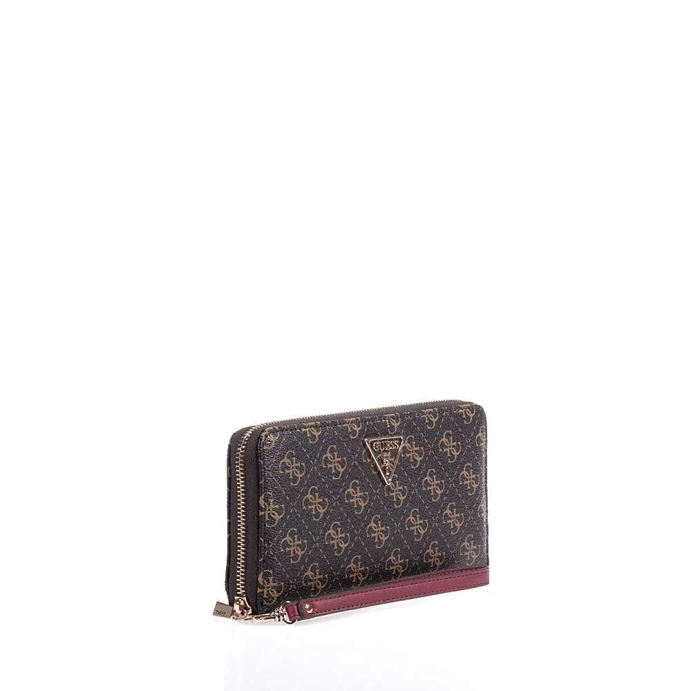 Guess Laurel Slg Cheque Organızer Kadın Kahverengi Cüzdan SWQE8500163-BNL