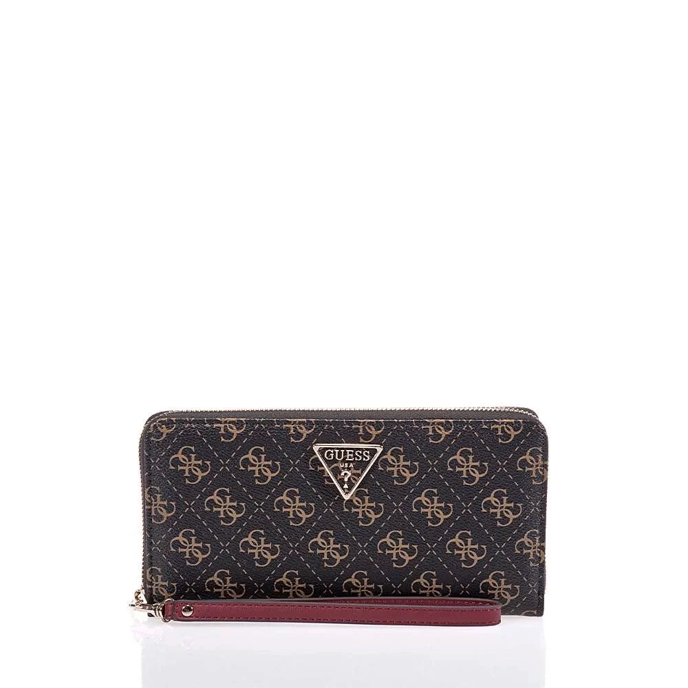 Guess Laurel Slg Cheque Organızer Kadın Kahverengi Cüzdan SWQE8500163-BNL