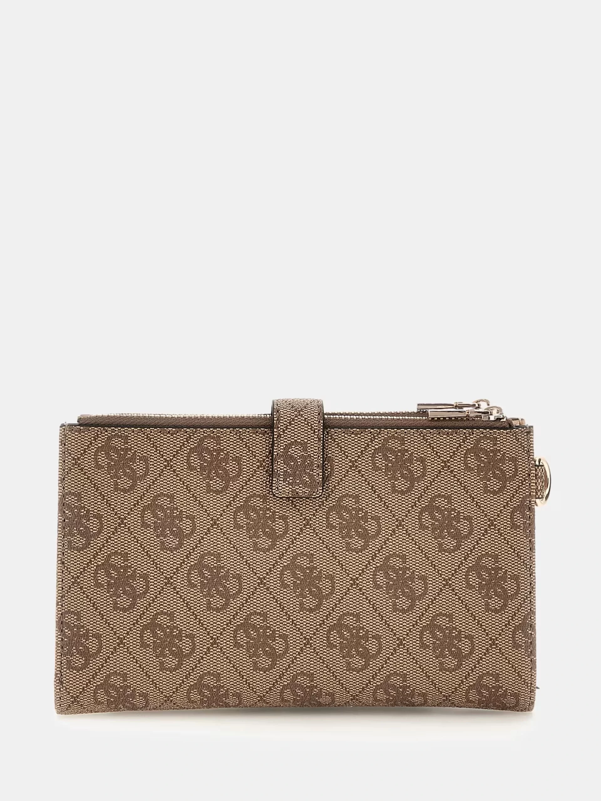 Guess Laurel Slg Dbl Zıp Organızer Kadın Kahverengi Cüzdan SWSG8500157-LTL