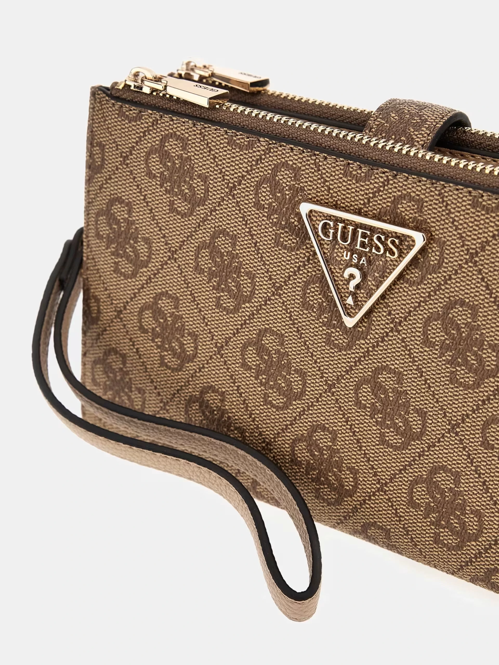 Guess Laurel Slg Dbl Zıp Organızer Kadın Kahverengi Cüzdan SWSG8500157-LTL