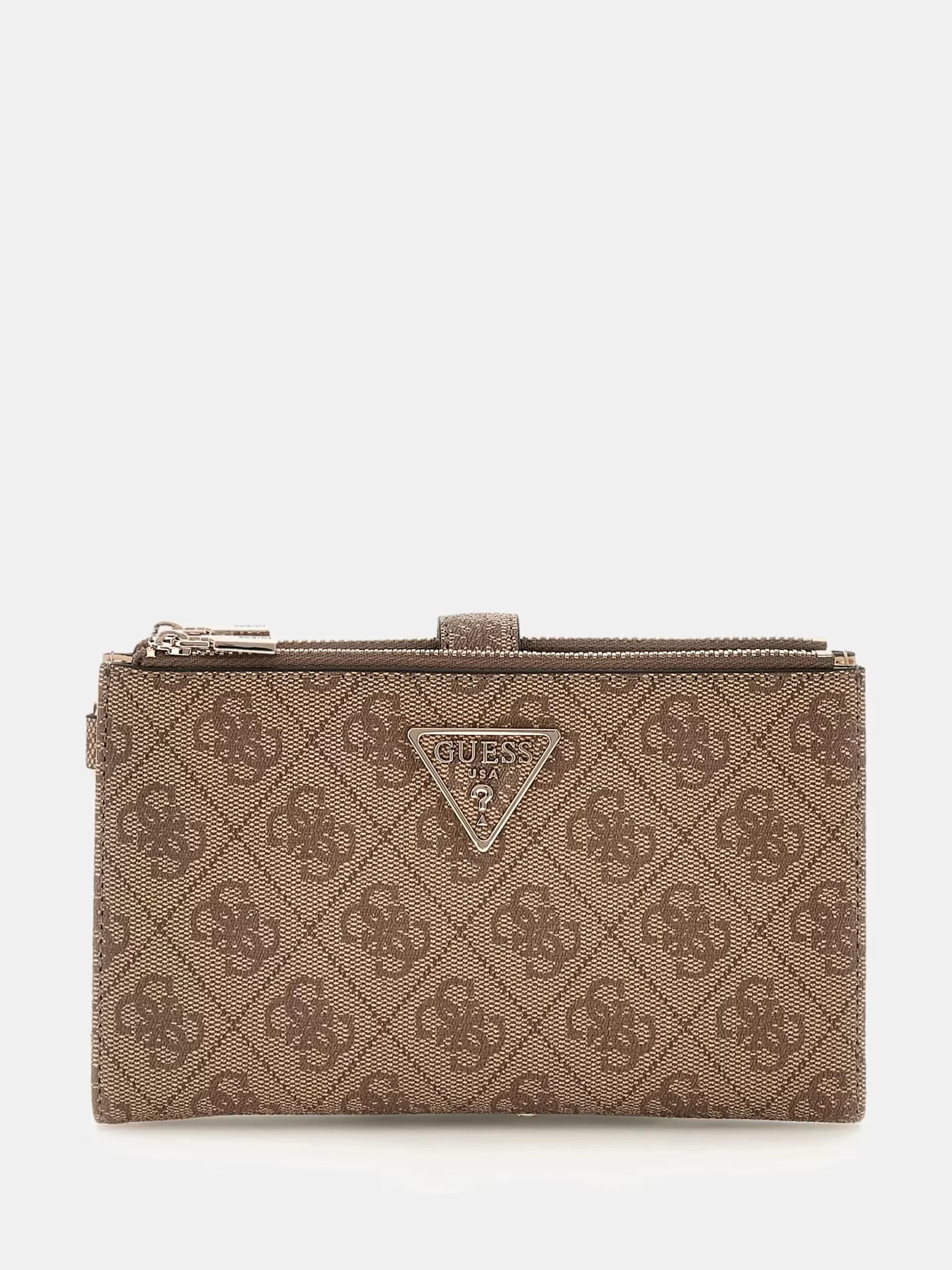 Guess Laurel Slg Dbl Zıp Organızer Kadın Kahverengi Cüzdan SWSG8500157-LTL
