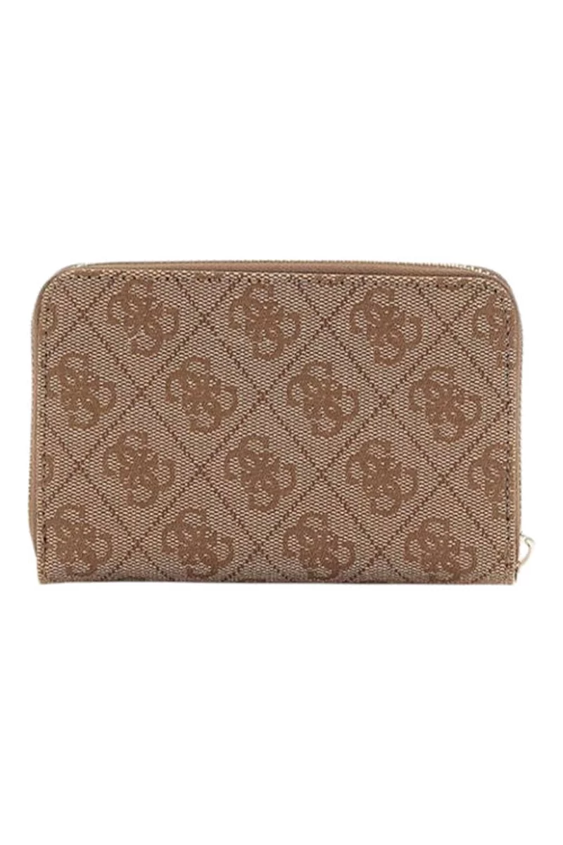 Guess Laurel Slg Cheque Organızer Kadın Kahverengi Cüzdan SWSG8500163-LTL