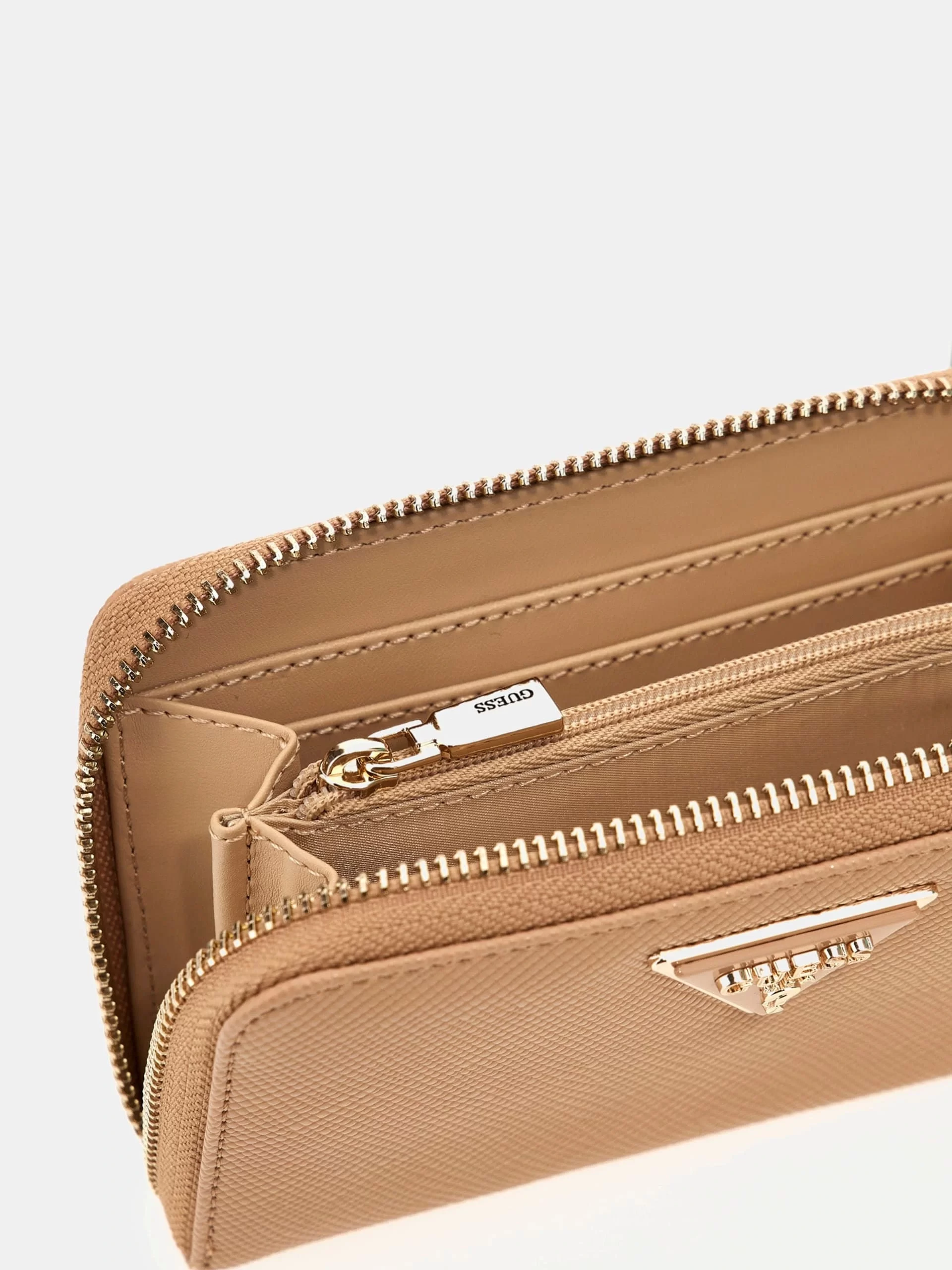 Guess Laurel Slg Medıum Zıp Around Kadın Bej Cüzdan SWZG8500140-BEI