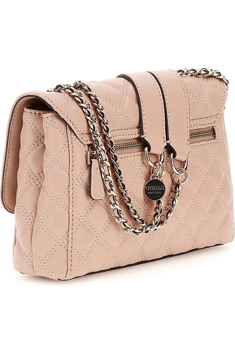 Guess Gıully 2 Cmprtmnt Cnvrtble Flp Kadın Pembe Çapraz Çanta HWQG8748200-LBG