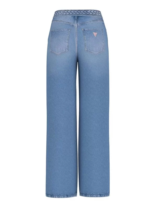 Guess Wıde Leg Braıded Kadın Mavi Jeans W5GA1XD5B94-F0RM