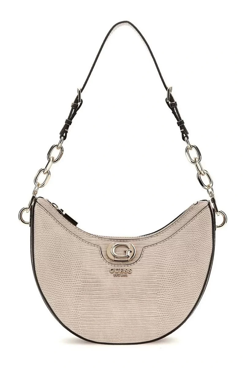 Guess Orlına Top Zıp Shoulder Bag Kadın Kahverengi Omuz Çantası HWKG9531180-TAU