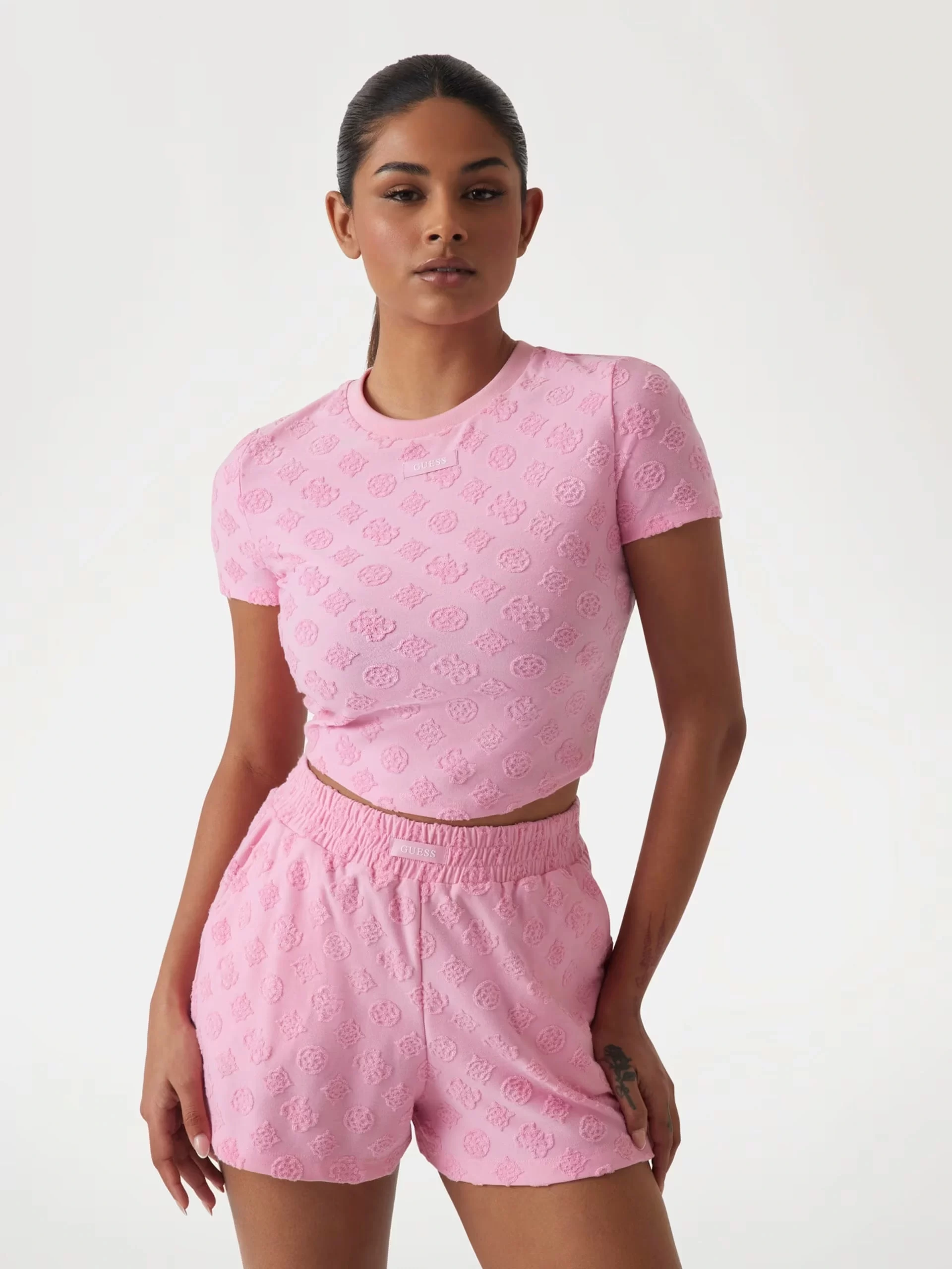 Guess Kadın  Peony Jakarlı Triko Bluz