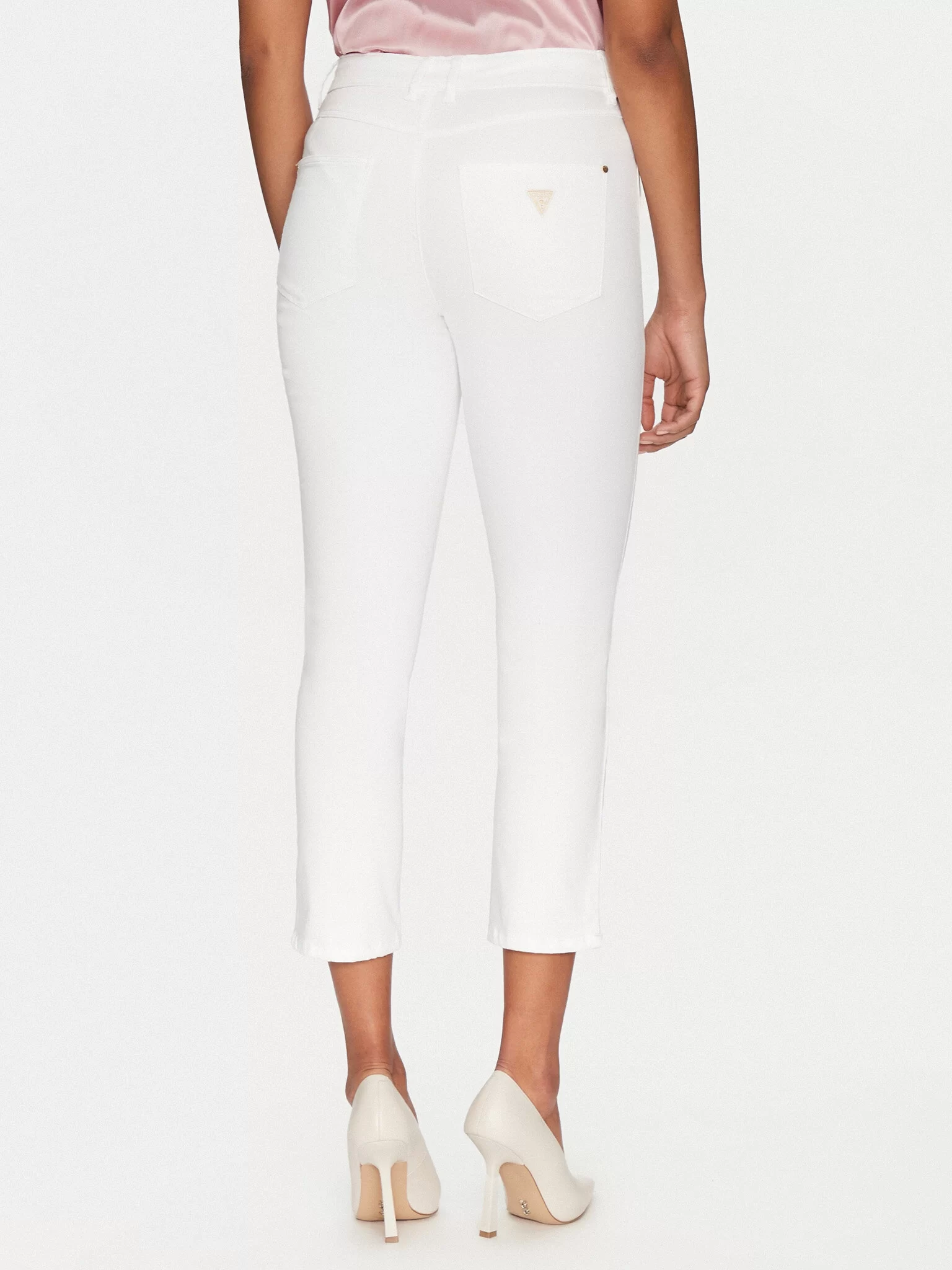 Guess 1981 Caprı Kadın Beyaz Pantolon W5GA91W93CM-G011