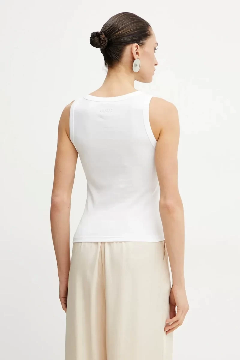 Guess Alexıa Sequıns Tank Top Kadın Beyaz Atlet W5GP06KCS10-G011
