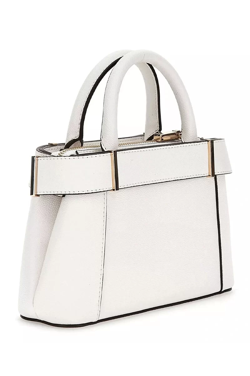 Guess Anadela Mını Satchel Kadın Beyaz Mini Çanta HWBG9633760-WHI