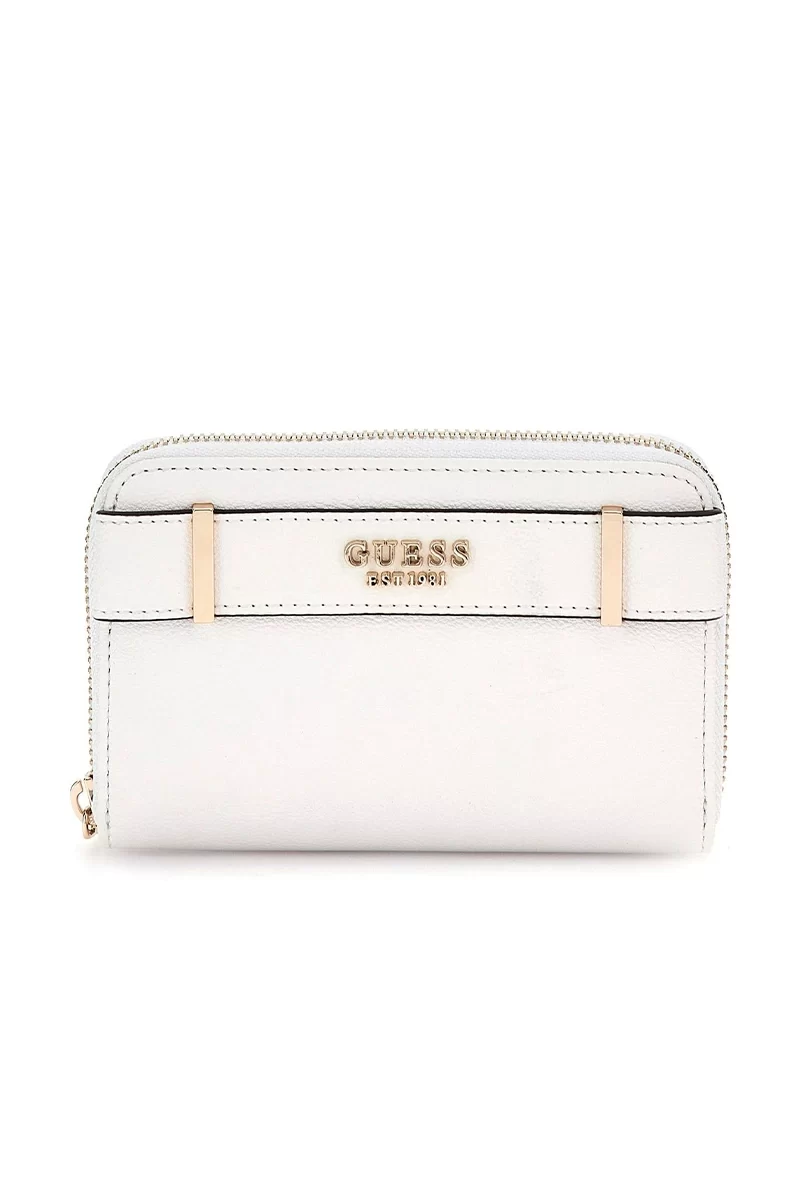 Guess Anadela Slg Medıum Zıp Around Kadın Beyaz Cüzdan SWBG9633140-WHI
