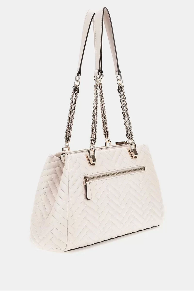 Guess Annıng Shoulder Satchel Kadın Krem Omuz Çantası HWQG9508090-STO