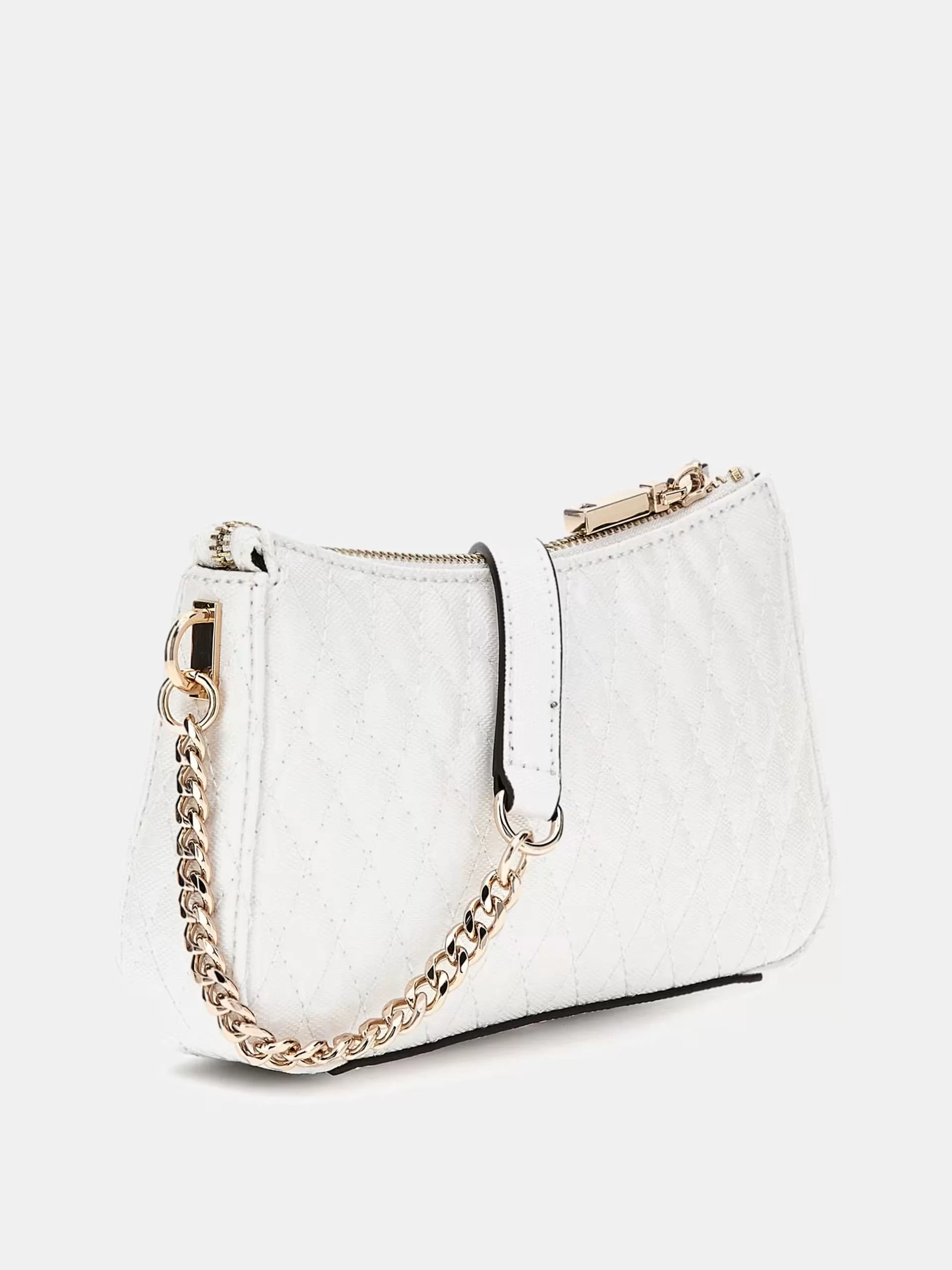 Guess Betula Mını Crossbody Top Zıp Kadın Beyaz Mini Çanta HWGG9626720-WHI
