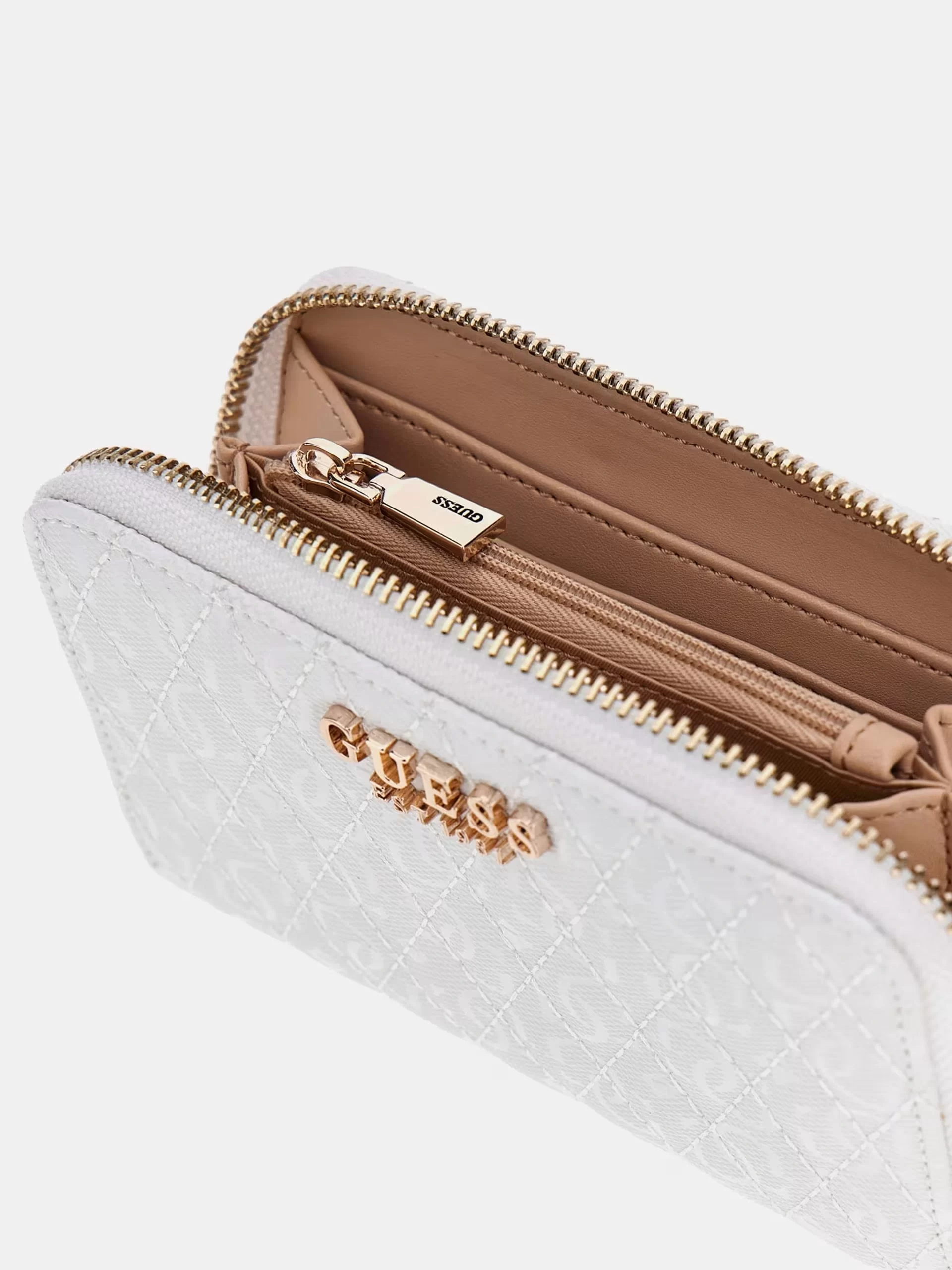 Guess Betula Slg Medıum Zıp Around Kadın Beyaz Cüzdan SWGG9626140-WHI