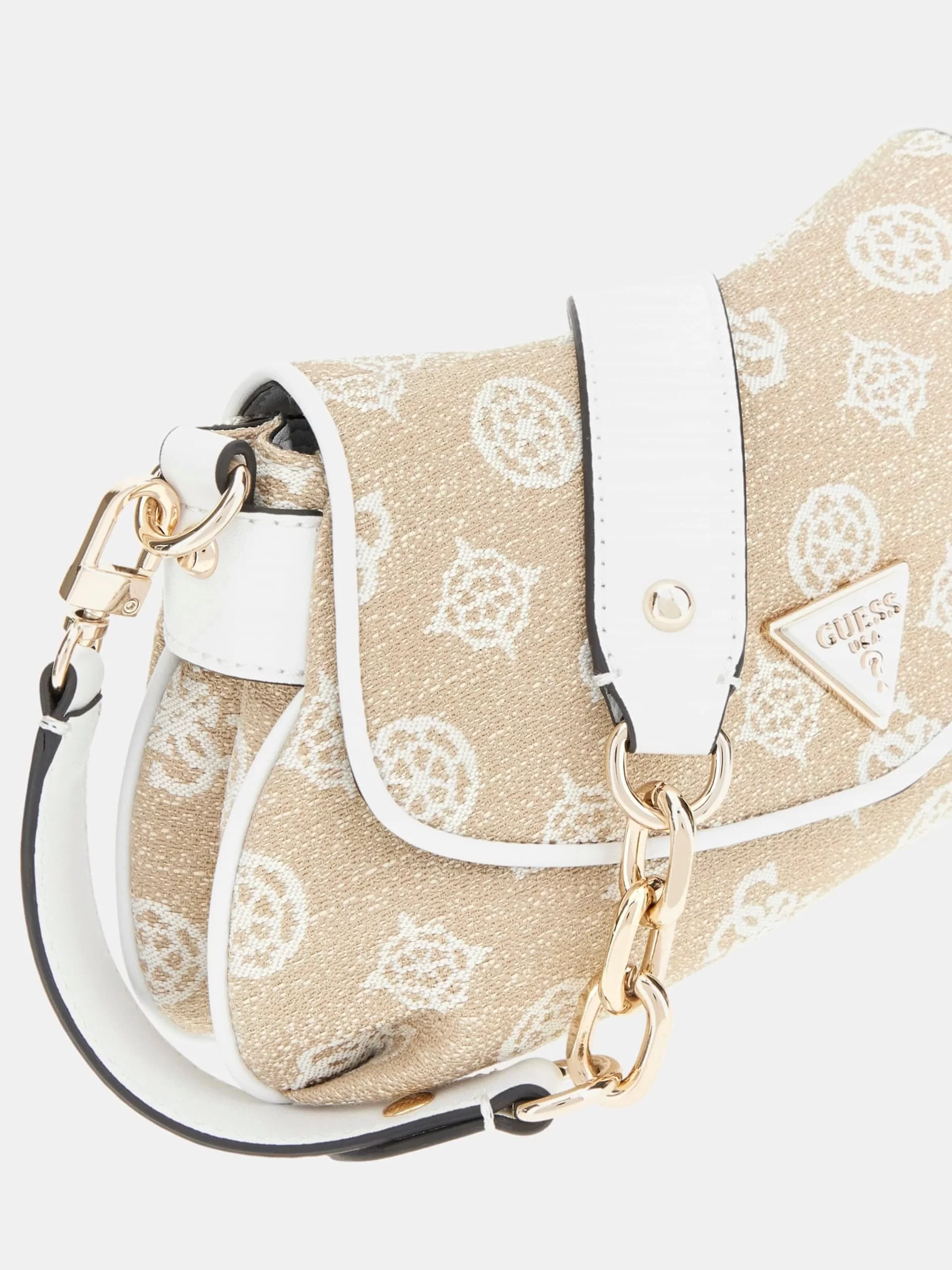 Guess Beyza Flap Shoulder Bag Kadın Beyaz Omuz Çantası HWJG9627190-WLO