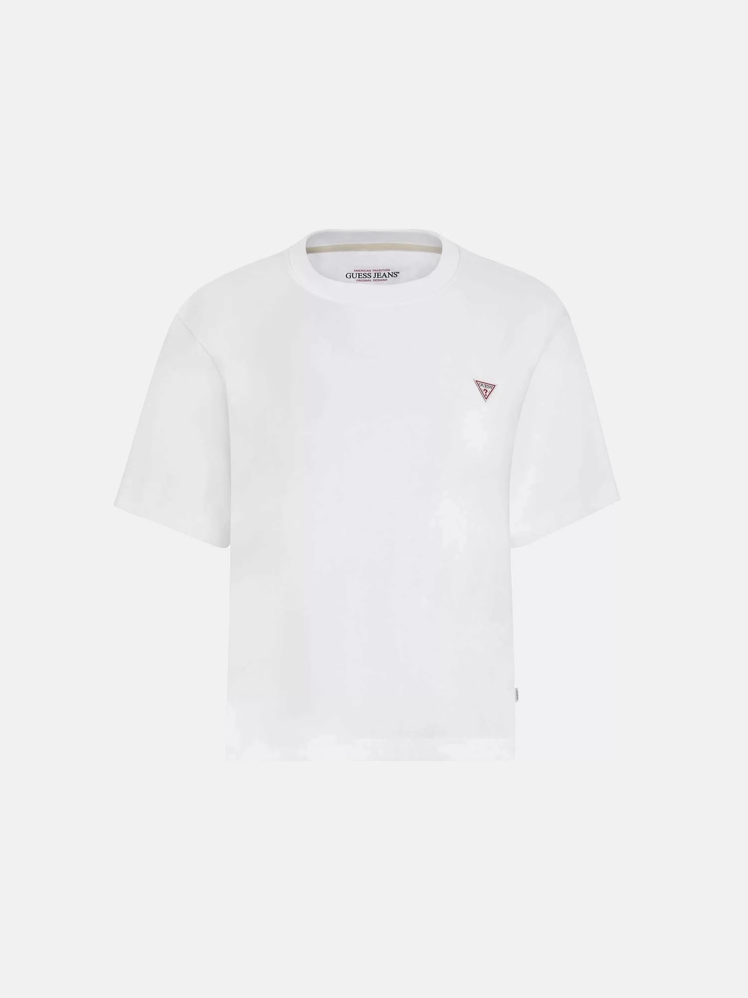 Guess jeans Gj Ss Cn Boxy Mını Trıang Tee Kadın Beyaz T-Shirt W4YI05K8HM0-G011