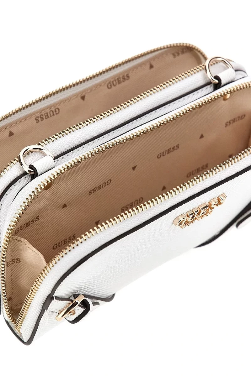 Guess Kadın Beyaz Bramina Çapraz Askılı Organizer Çanta