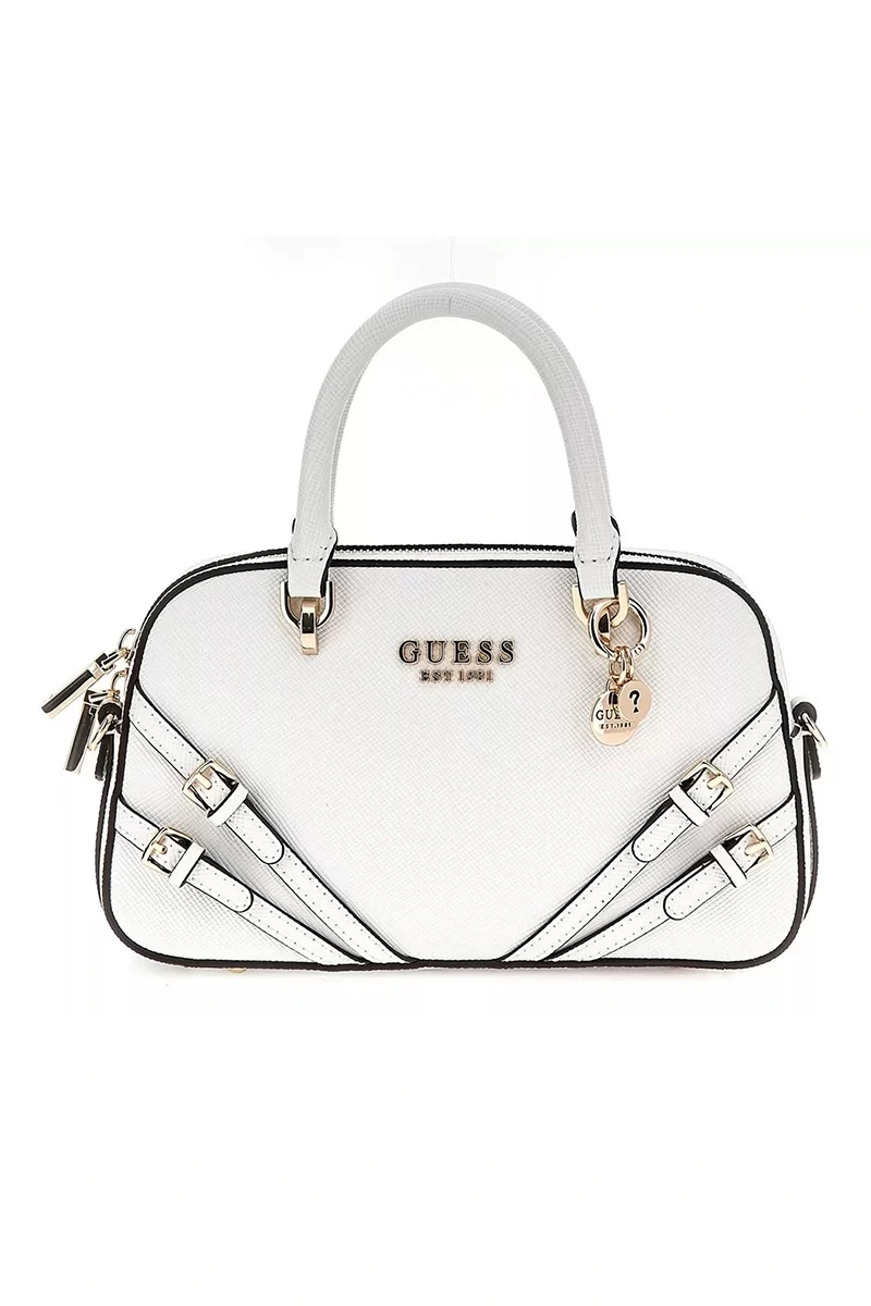 Guess Bramına Small Satchel Kadın Beyaz El Çantası HWZG9636050-WHI