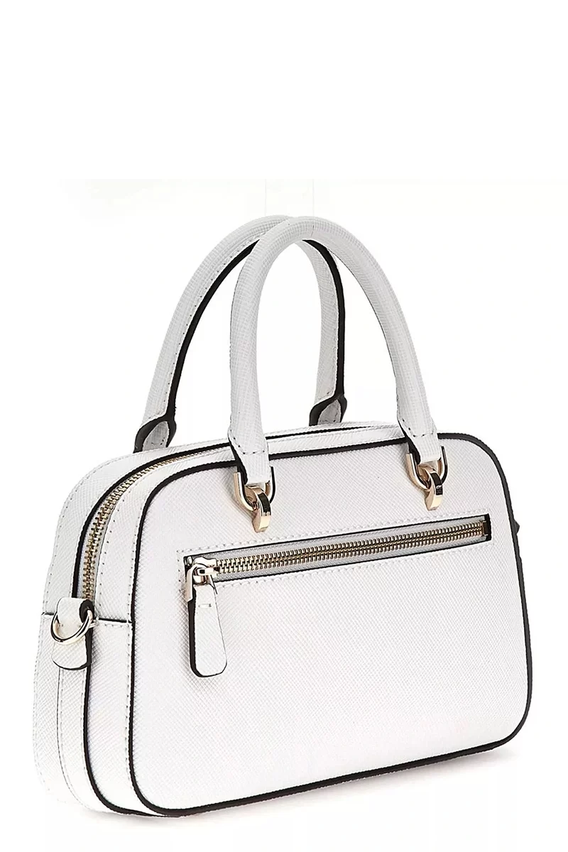 Guess Bramına Small Satchel Kadın Beyaz El Çantası HWZG9636050-WHI