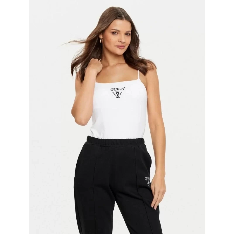 Guess Colette Tank Top Kadın Beyaz Atlet V5RP08KCOA2-G011