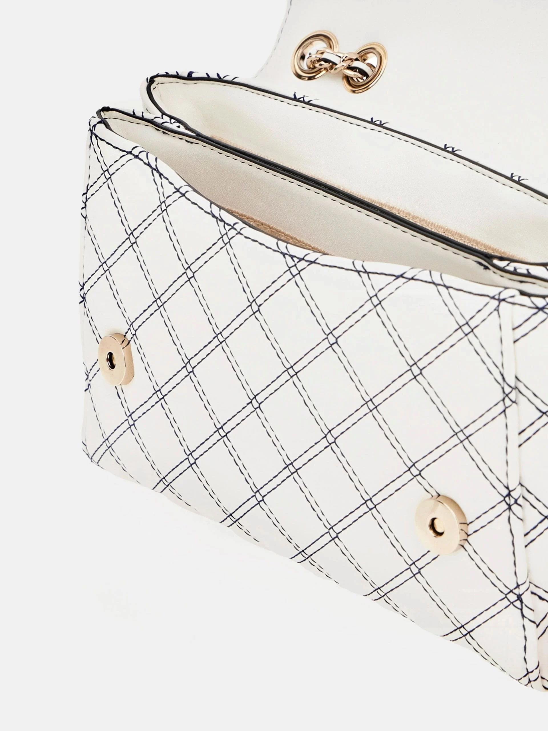 Guess Kadın Beyaz Cruise Vibe Dönüştürülebilir Flap Crossbod
