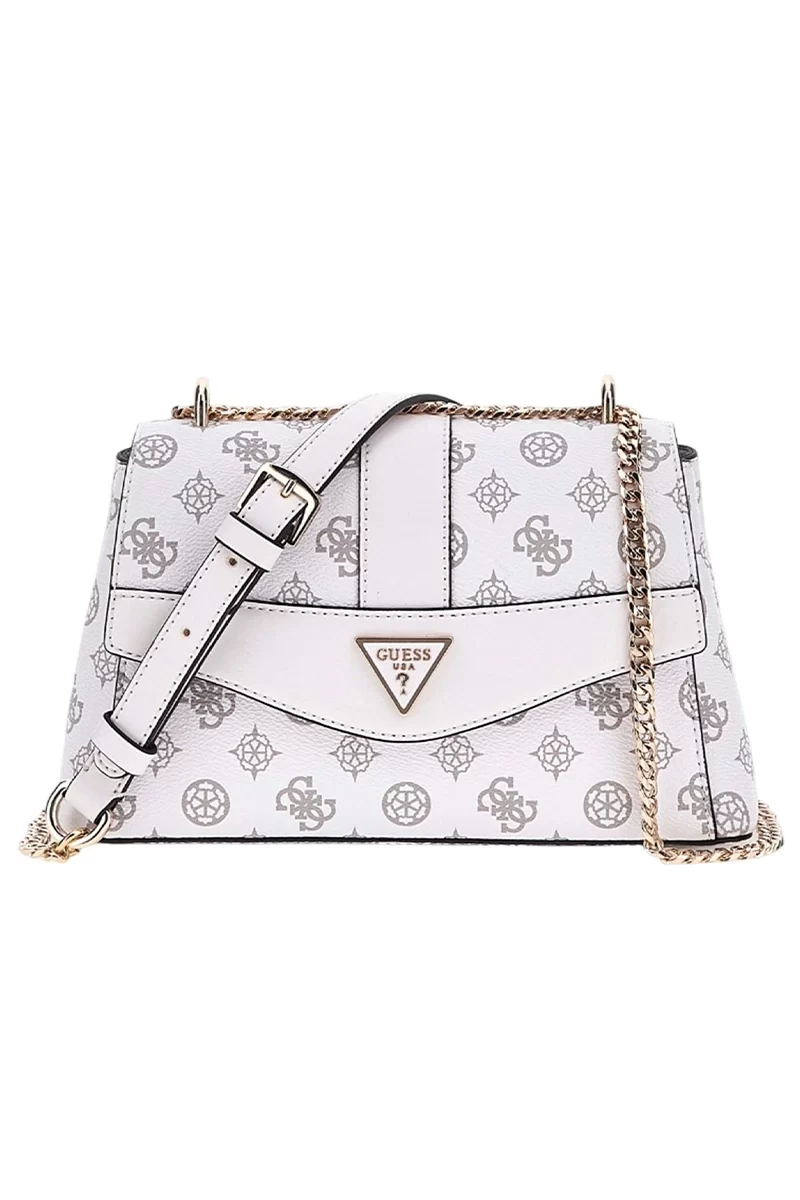 Guess Dorys Convertıble Xbody Flap Kadın Beyaz Çapraz Çanta HWPG9521210-WLO