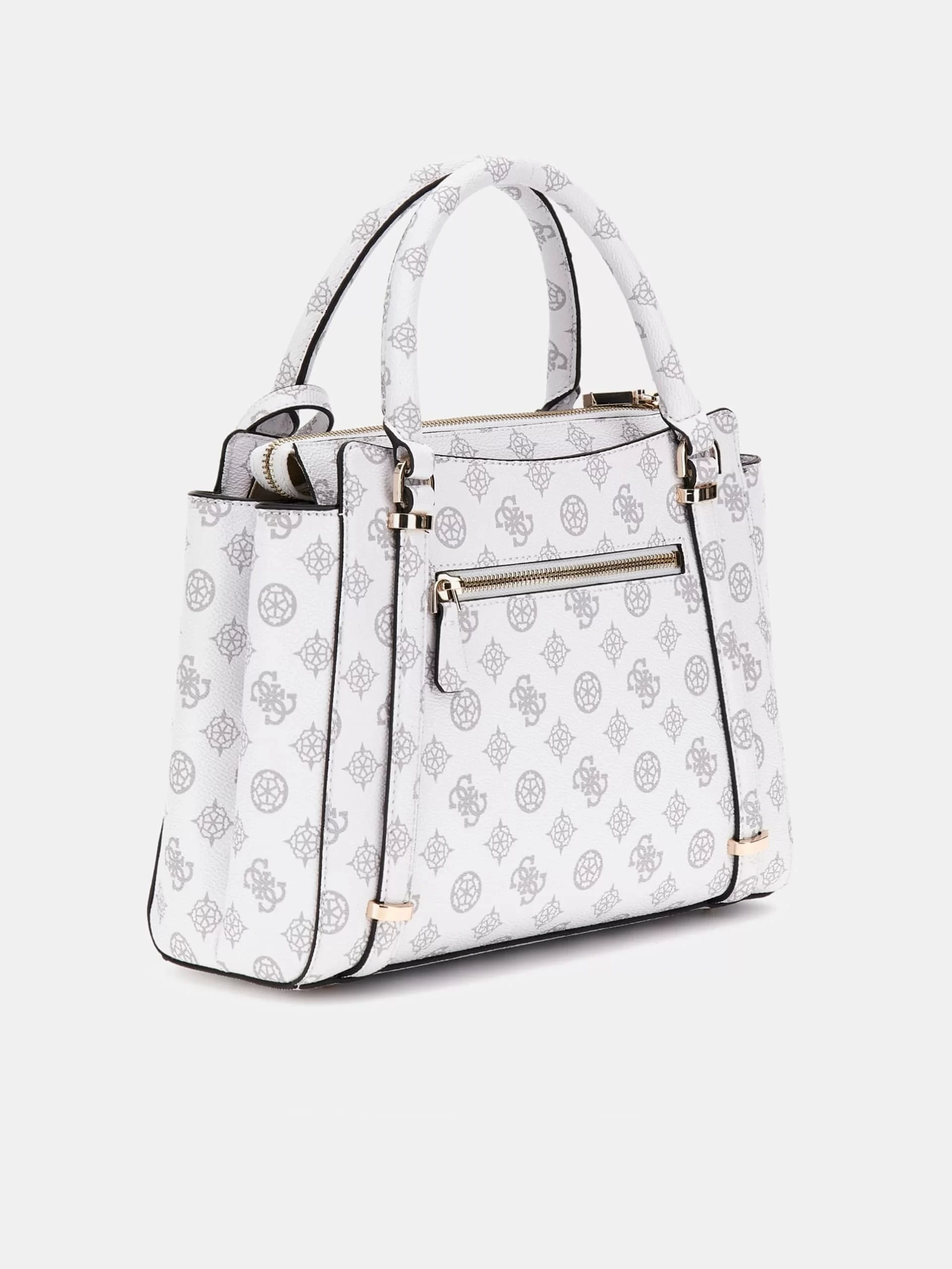 Guess Eco Erıca 2 Comp Satchel Kadın Beyaz El Çantası HWEPG951006-WLO