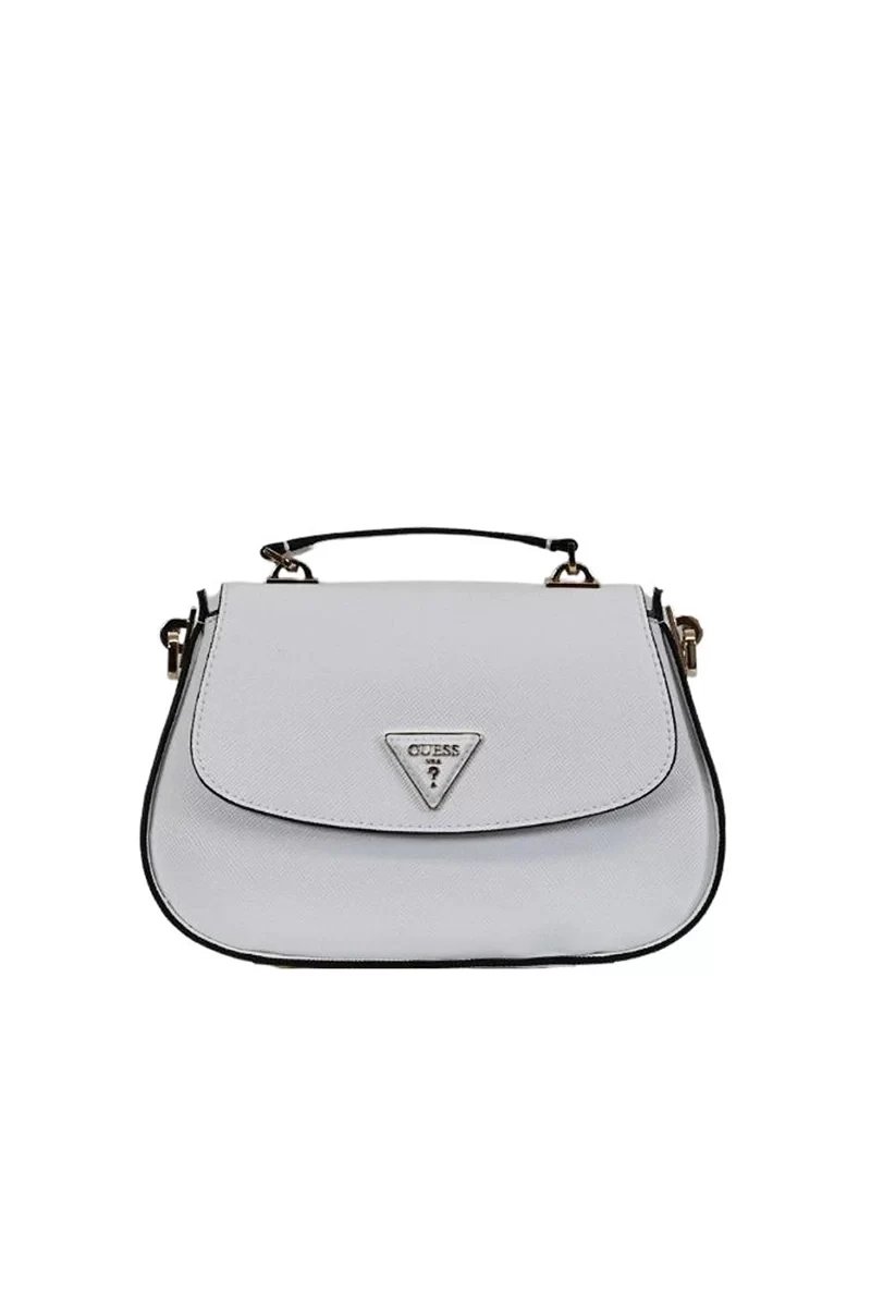 Guess Eco Jazlynn Top Handle Flap Kadın Beyaz El Çantası HWEZG952320-WHI