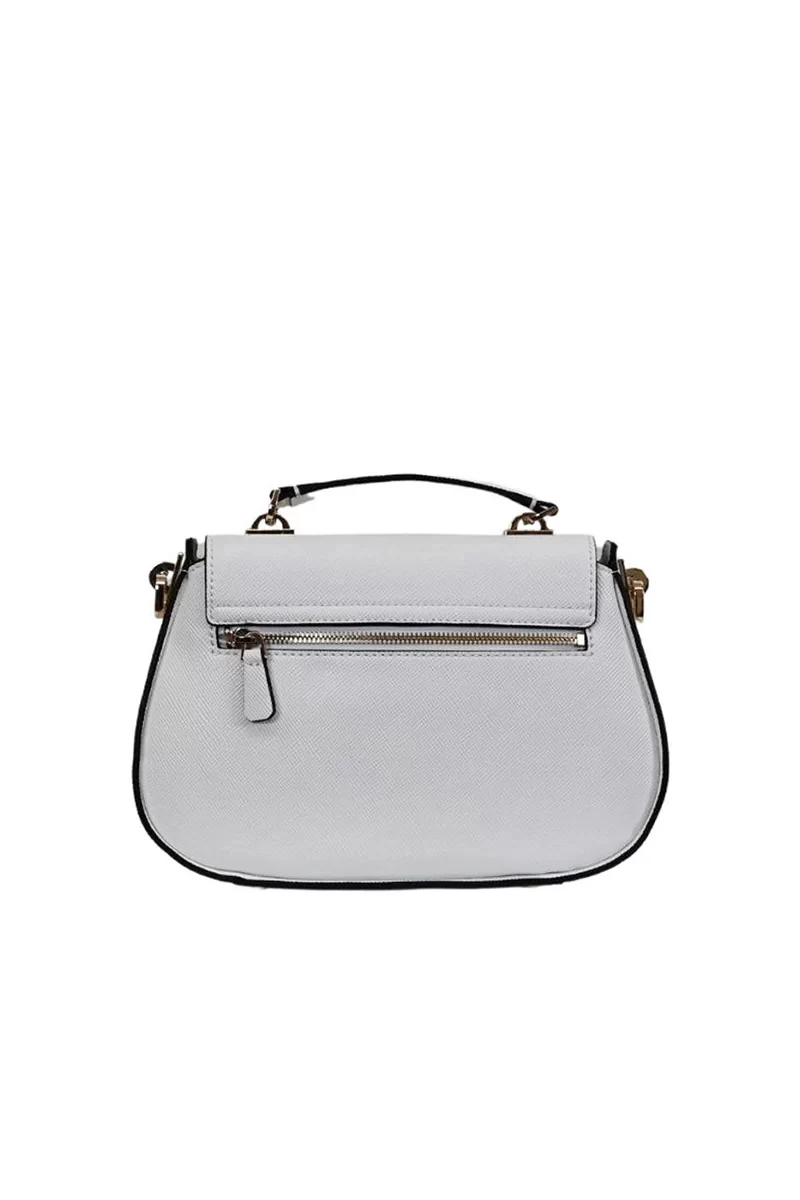 Guess Eco Jazlynn Top Handle Flap Kadın Beyaz El Çantası HWEZG952320-WHI