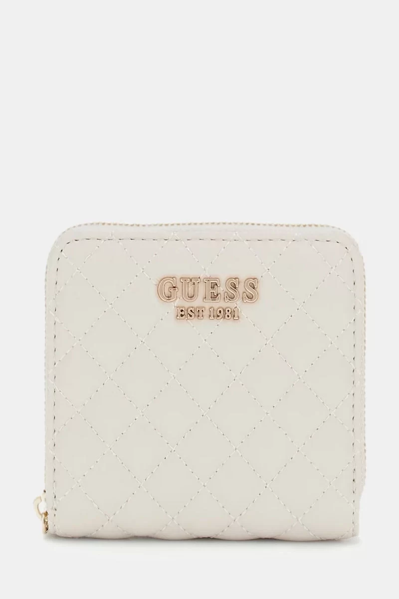 Guess Eco Rıanee Slg Small Zıp Aroud Kadın Krem Cüzdan SWQG9541137-STO