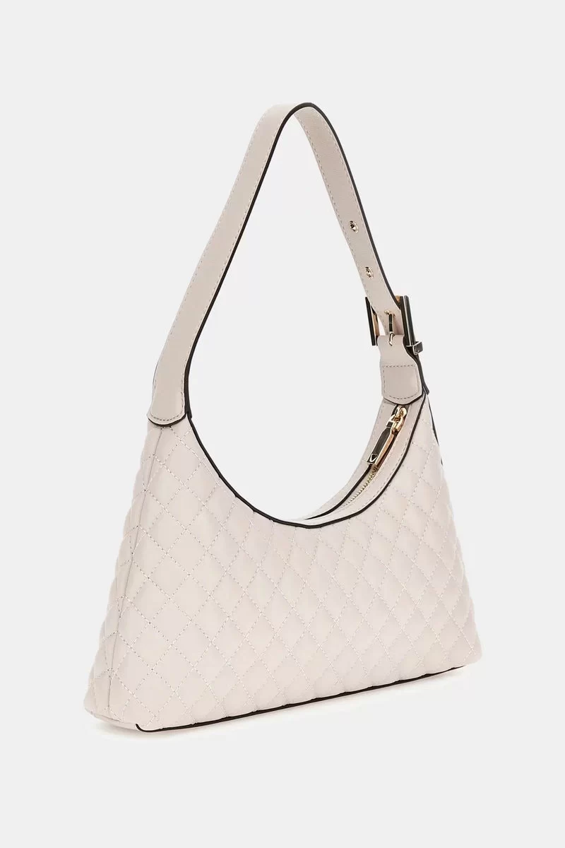 Guess Eco Rıanee Shoulder Bag Kadın Krem Omuz Çantası HWEQG954117-STO
