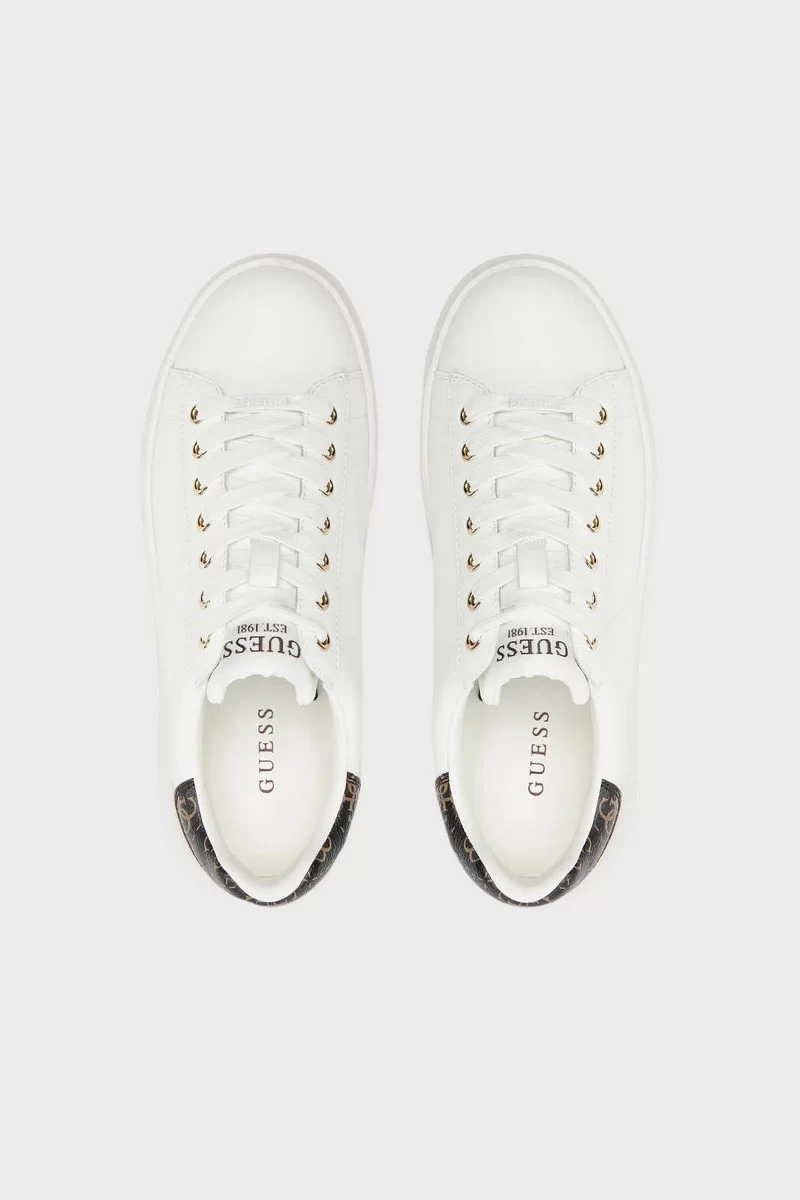 Guess Kadın Beyaz Elbina Deri Sneaker
