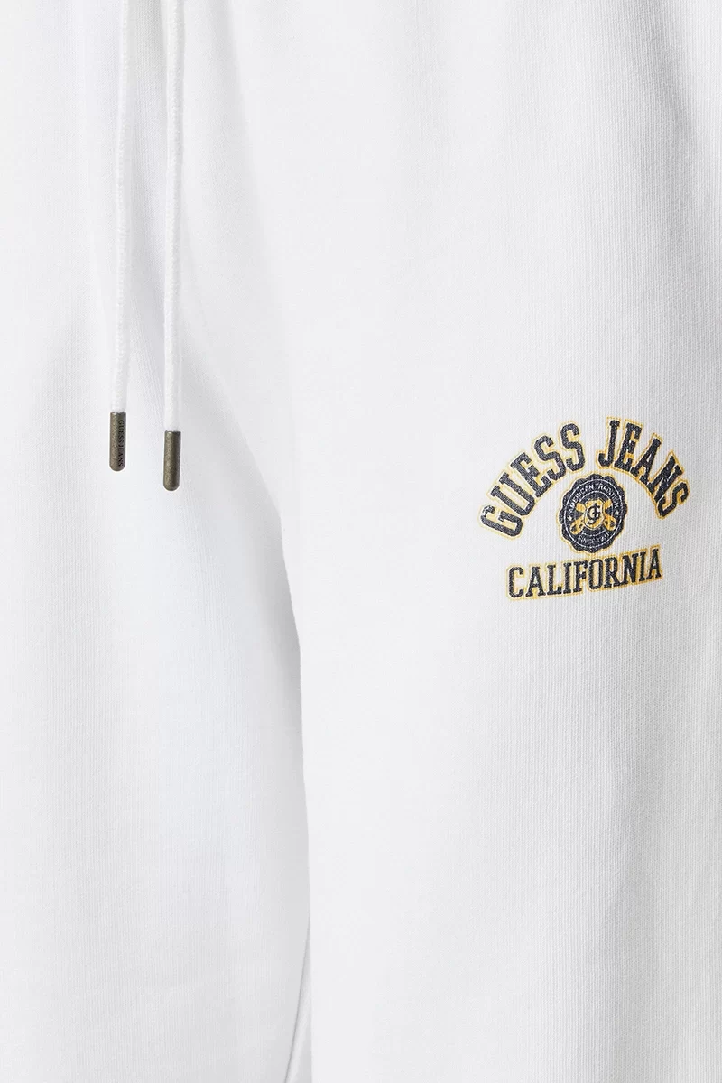 Guess jeans Gj Pants Iconıc Fleece Kadın Beyaz Eşofman Altı W5RB63K68I4-G011