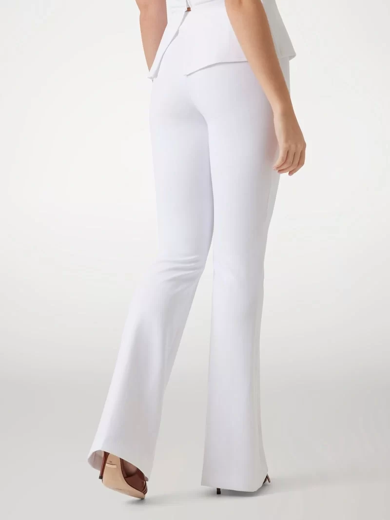 Guess New Flared Evelına Pant Kadın Beyaz Pantolon W4YB01KCBO2-G011
