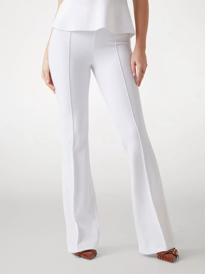 Guess New Flared Evelına Pant Kadın Beyaz Pantolon W4YB01KCBO2-G011