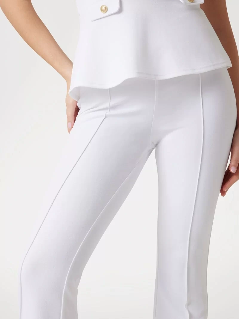 Guess New Flared Evelına Pant Kadın Beyaz Pantolon W4YB01KCBO2-G011