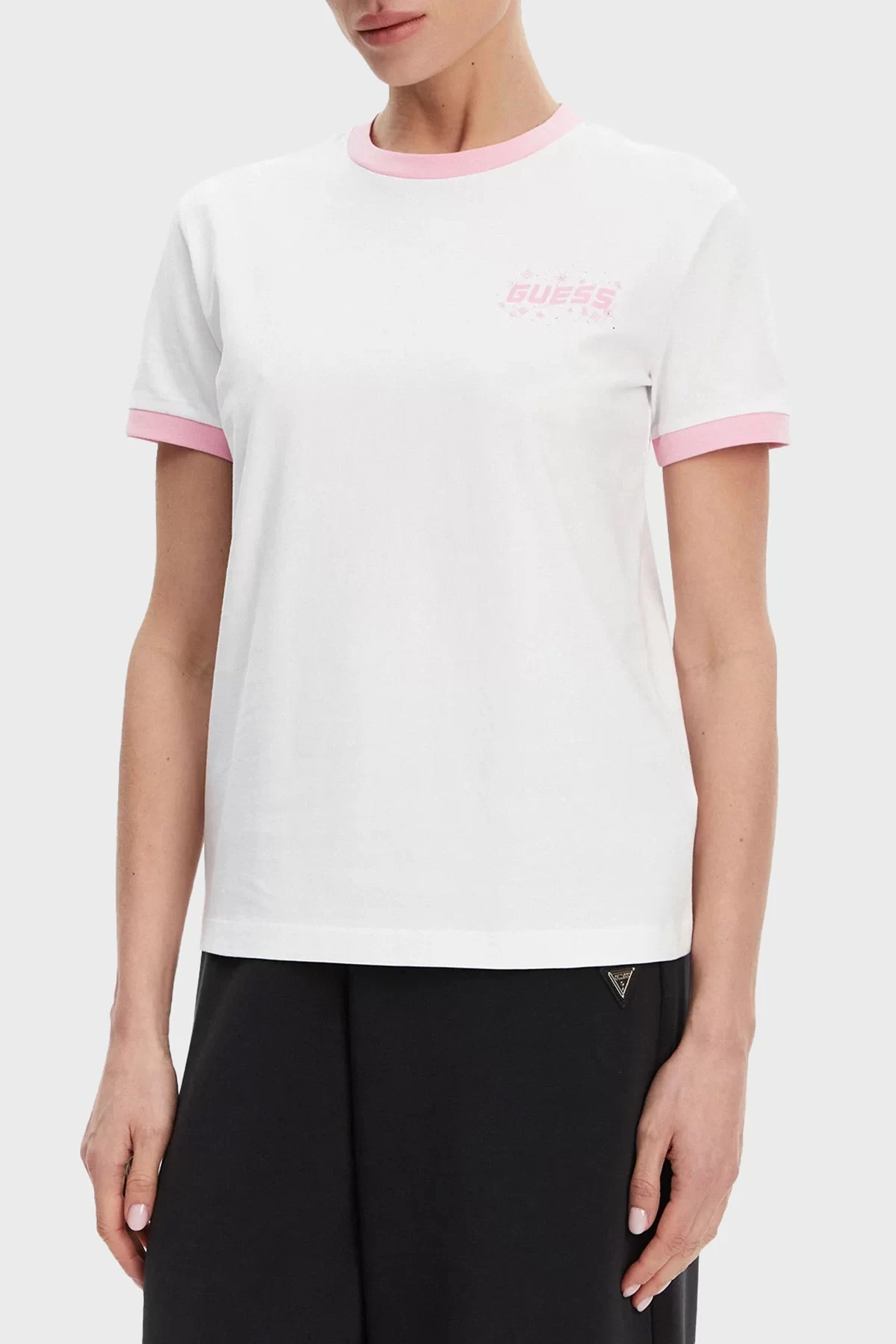 Guess Fresıa Cn T-Shırt Kadın Beyaz T-Shirt V5GI11I3Z14-G011