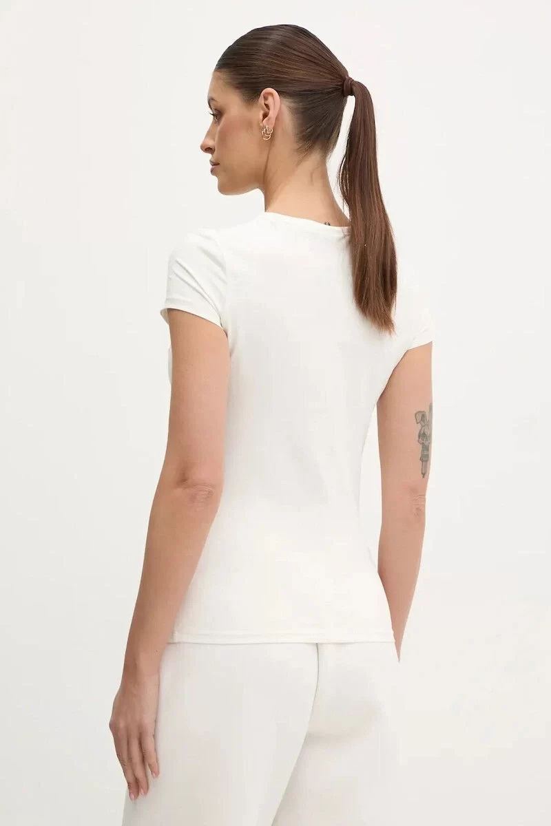 Guess New Kıara Ss T-Shırt Kadın Beyaz T-Shirt V5GI20J1314-G018