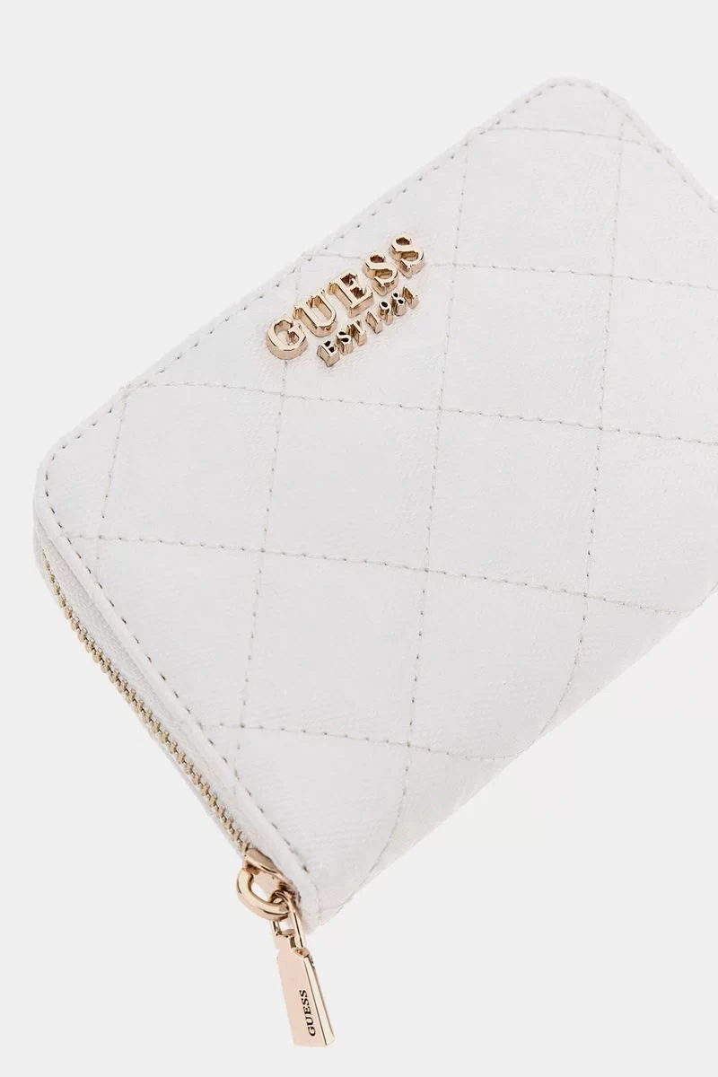 Guess Laurel Slg Medıum Zıp Around Kadın Beyaz Cüzdan SWGG8500140-WHI