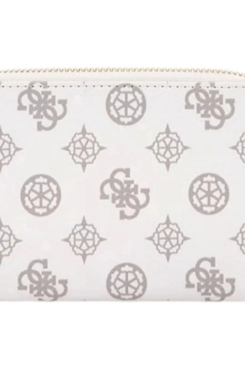 Guess Laurel Slg Medıum Zıp Around Kadın Beyaz Cüzdan SWPG8500140-WLO