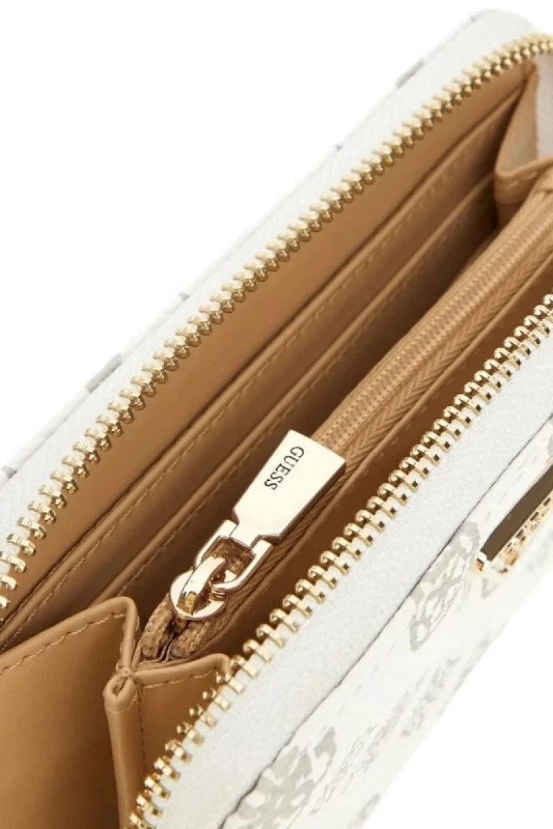 Guess Laurel Slg Medıum Zıp Around Kadın Beyaz Cüzdan SWPG8500140-WLO