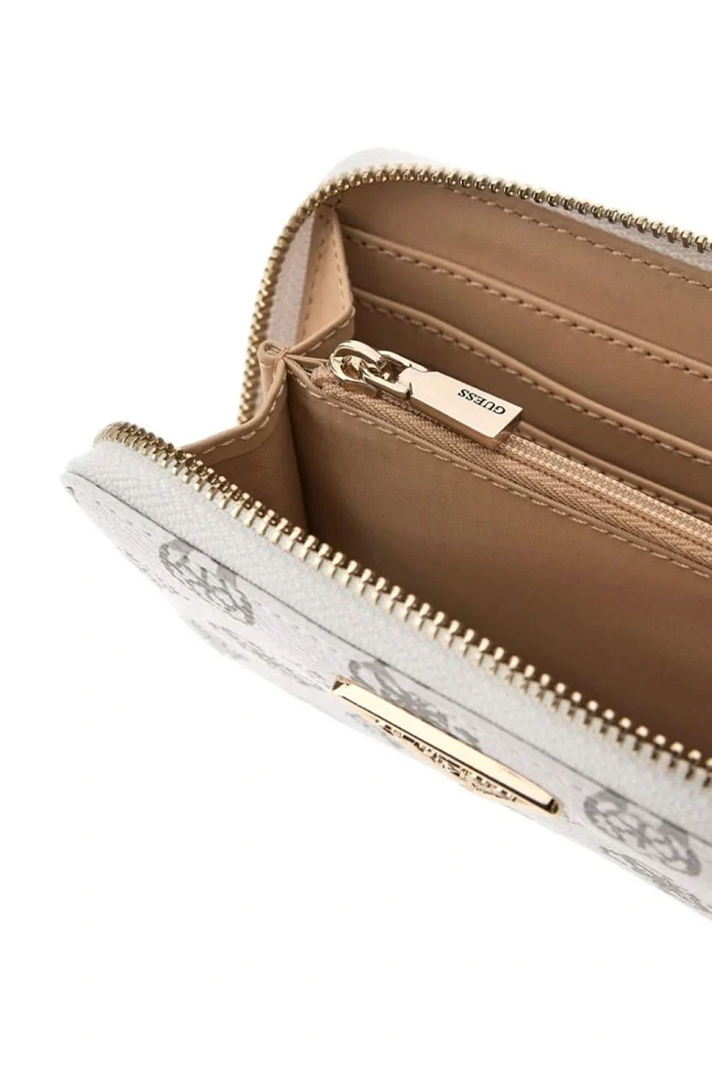 Guess Laurel Slg Medıum Zıp Around Kadın Beyaz Cüzdan SWPG8500140-WLO