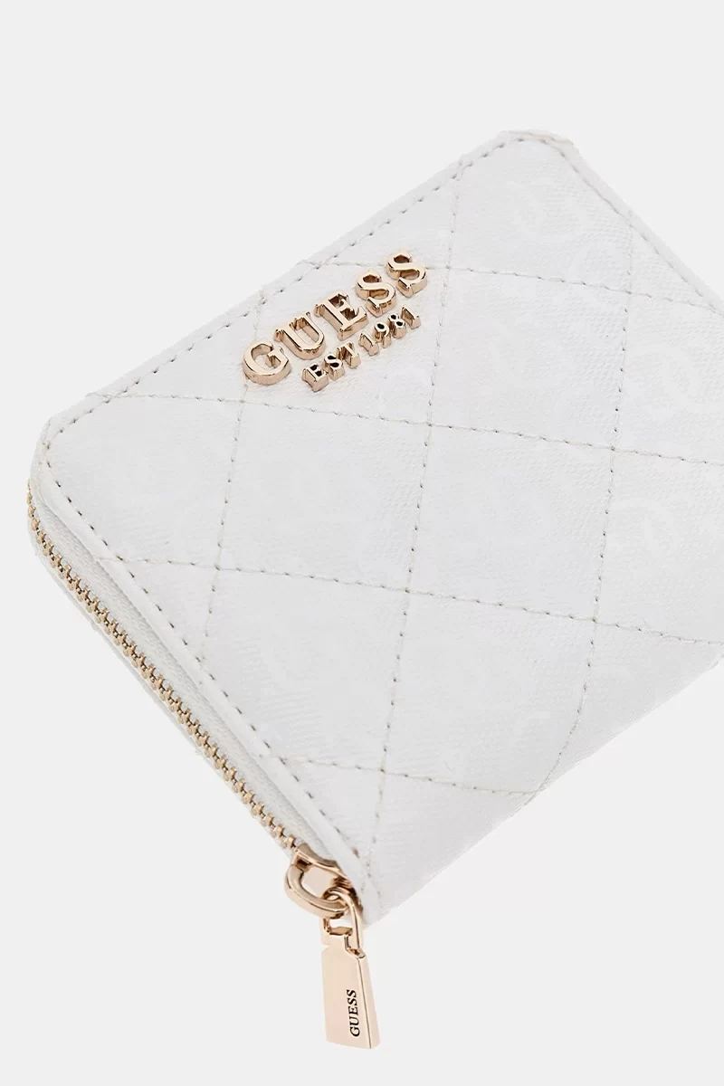 Guess Laurel Slg Small Zıp Around Kadın Beyaz Cüzdan SWGG8500137-WHI