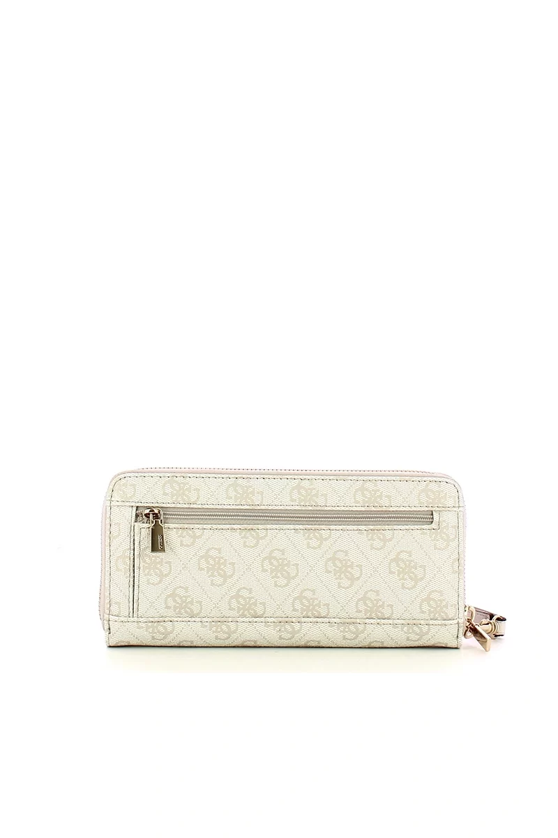 Guess Kadın Bej Laurel Büyük Fermuarlı Cüzdan