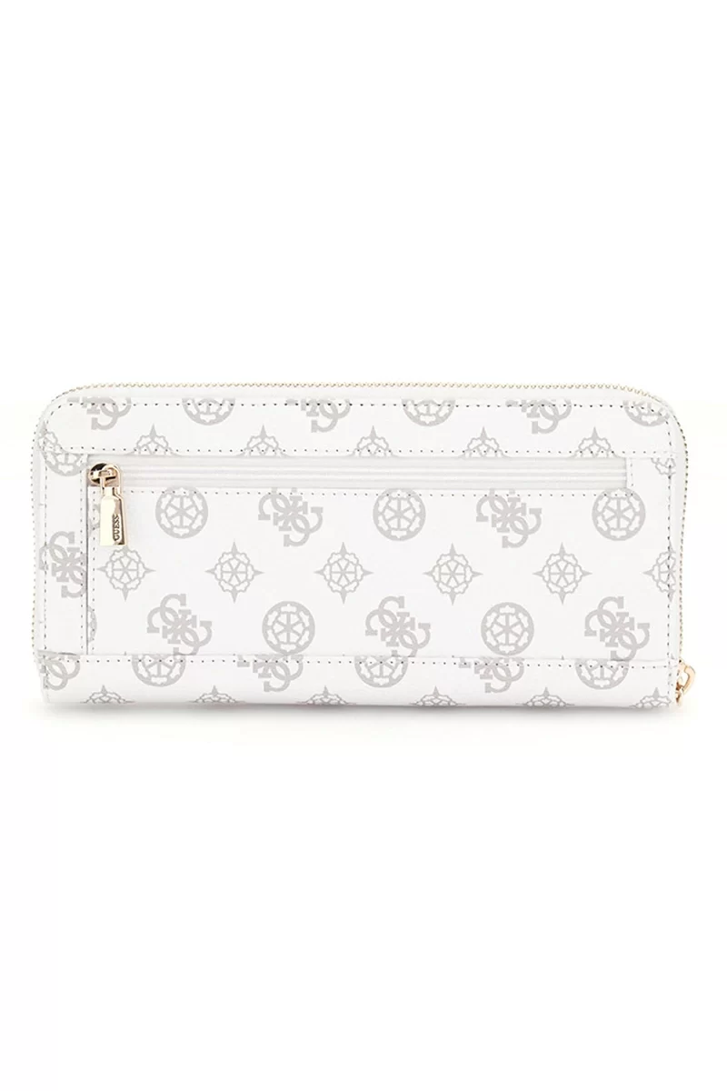 Guess Laurel Slg Large Zıp Around Kadın Beyaz Cüzdan SWPG8500146-WLO