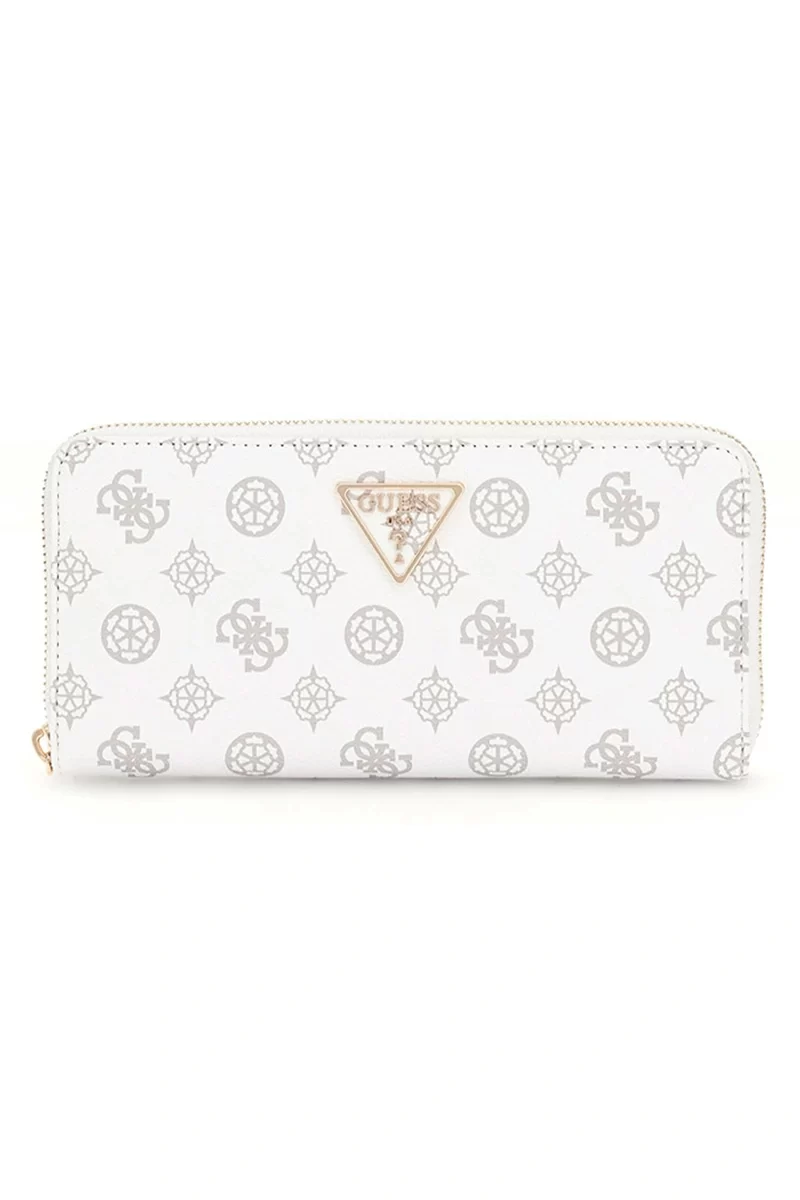 Guess Laurel Slg Large Zıp Around Kadın Beyaz Cüzdan SWPG8500146-WLO