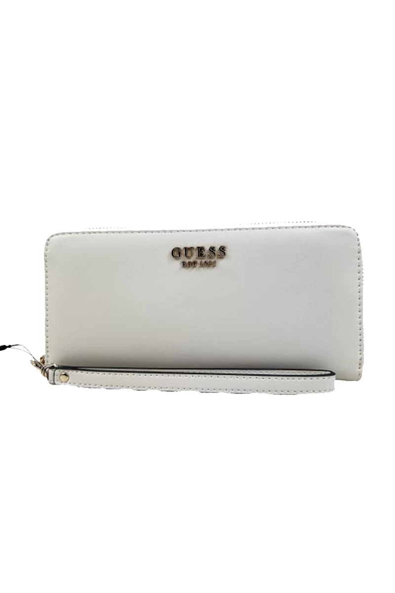 Guess Laurel Slg Large Zıp Around Kadın Ekru Cüzdan SWVC8500146-BON