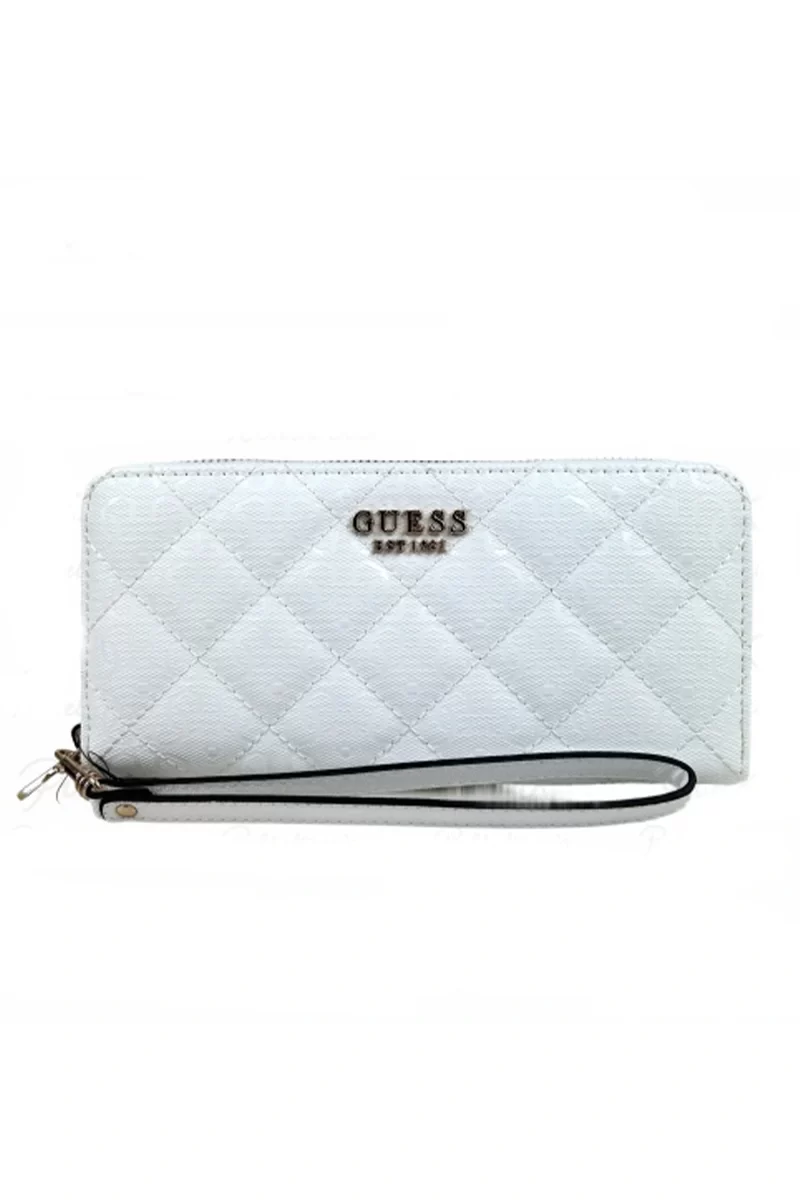 Guess Laurel Slg Large Zıp Around Kadın Beyaz Cüzdan SWGG8500146-WHI