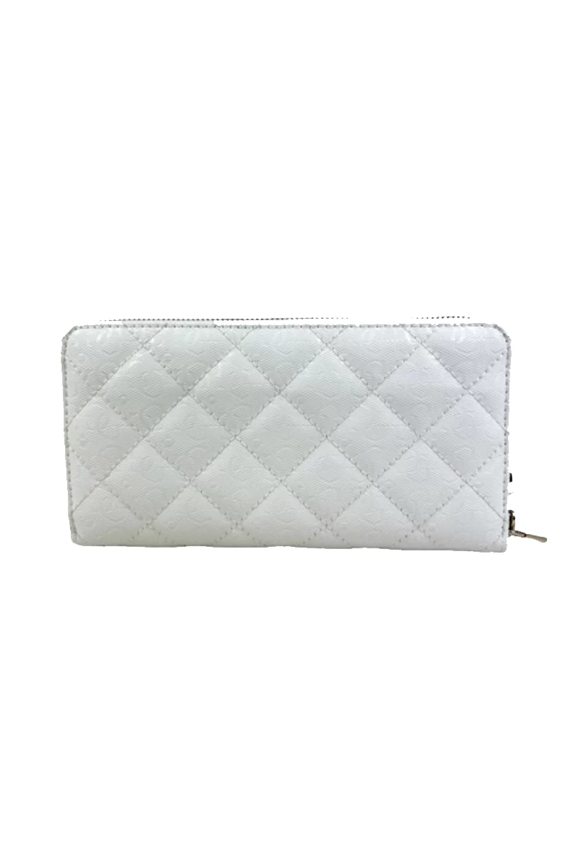 Guess Laurel Slg Cheque Organızer Kadın Beyaz Cüzdan SWGG8500163-WHI
